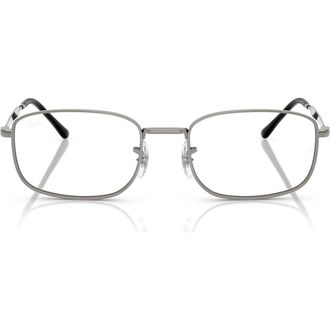 Ray-Ban 54mm Pillow Optical Glasses in Gunmetal at Nordstrom