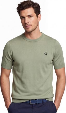 Fred Perry T-shirt Fred Perry olijfgroen katoen