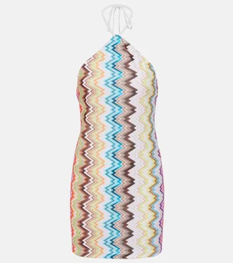 Missoni Zigzag open-back minidress