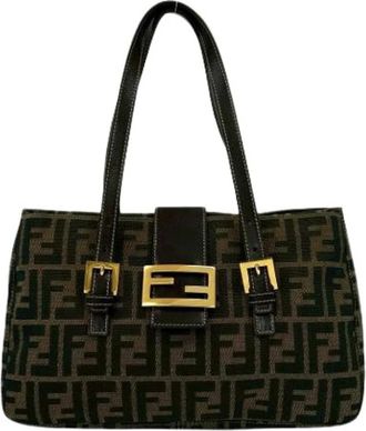 Fendi Pre-owned Handbags, female, Black, Size: ONE SIZE Pre-owned Vintage Tote Bag