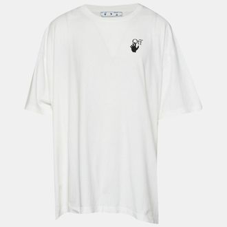 Off-white White Marker Arrows Printed Cotton Knit T-Shirt