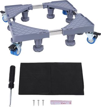 OEM [mobile Basis] + Verstellbarer Rollwagen, 8 Stabile F&uuml;&szlig;e, Feststellbare R&auml;der Haushaltsger&auml;te Abs 41-64 Cm, 9-12 Cm Tragkraft: 180 Kg Einfache Montage