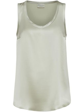 Brunello Cucinelli Zijden tanktop - Groen