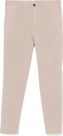 Incotex Beige Broek met Verborgen Sluiting - Heren - Chinos - Grijs - XL - Broeken
