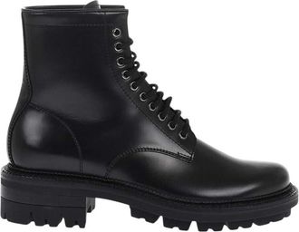 Dsquared2 Black Leather Ankle Boots