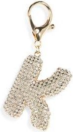 Leith Pav&eacute; Initial Bag Charm in K- Clear- Gold at Nordstrom Rack