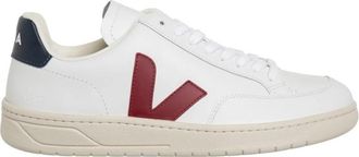 Veja White Marsala Nautico V-12 Low-Top Sneakers, Brand Size 42 ( US Size 9 )
