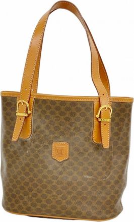 Celine Brown Pvc Tote Bag (Pre-Owned)