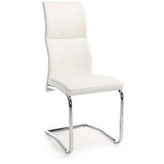 BIZZOTTO 4x Sedia design in ecopelle Bianco THELMA 44x58x h104 cm
