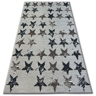 RugsX Rugsx - Alfombra Lisboa 27219/975 Estrellas Estrellitas Marr&oacute;n Brown 120x170 Cm