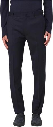 Pantaloni Torino Blue Wool Dress Trousers