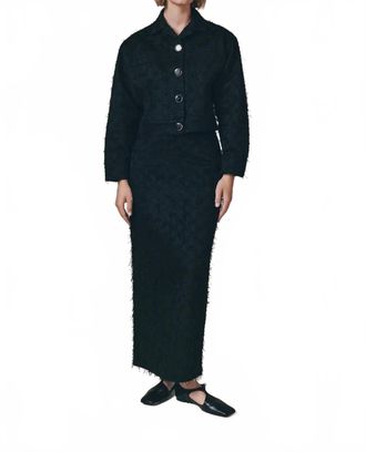 D'Estr&euml;e Paris Andre Threads Cotton Jacket In Black