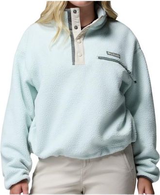 Columbia Helvetia II Cropped Half Snap Fleece Fleecepullover f&uuml;r Damen | grau