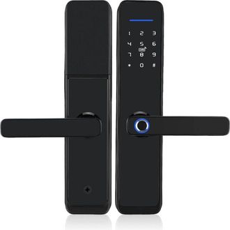 OEM Cerradura Biom&eacute;trica Con Huella Dactilar, Cerradura Electr&oacute;nica Con Manija De Puerta Wifi, Llave Remota Con Tarjeta Ic Y Contrase&ntilde;a Mediante Huella Da