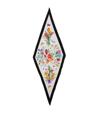 Gucci White Floral Scarf