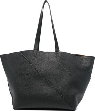 Fendi large Selleria Diagonal tote bag - Black