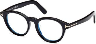 Tom Ford Unisex Opticals Shiny Black 49mm Opticals