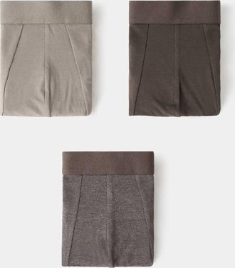 Mango Pack 3 boxer combinati marrone - Uomo - XL - MANGO MAN