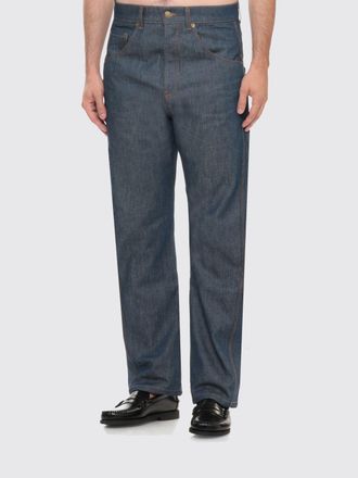 Moschino Jeans straight in denim di cotone a vita media