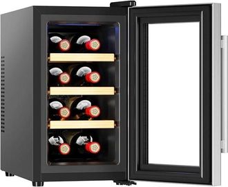 Cecotec Cecotec Vinoteca 8 Botellas Bolero Grandsommelier 830 Coolwood, Termoel&eacute;ctrica, Bajo Nivel Sonoro Y Alto Rendimiento, Temperatura Regulable: 8-18&ordm;c, P