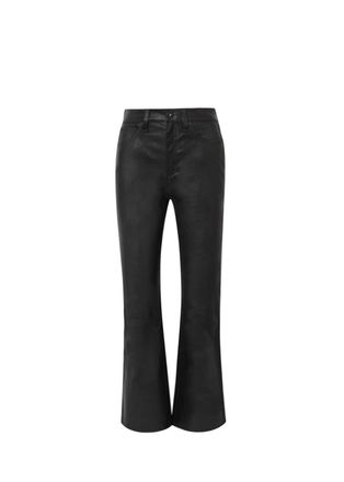 Rag & Bone The Hana High Rise Cropped Leather Pants Size 24/61