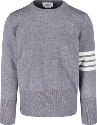 Thom Browne Maglione In Lana Vergine 4 Bar