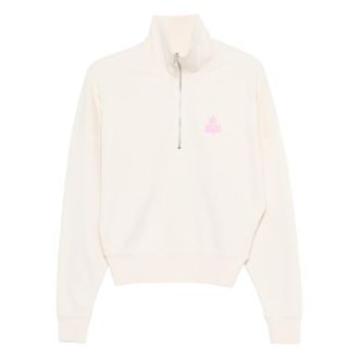 Isabel Marant Ross Zip Logo Knitwear