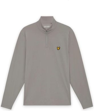Lyle & Scott Golf Core Quarter Zip Midlayer - Heren - Longsleeves - Grijs - S - Tops