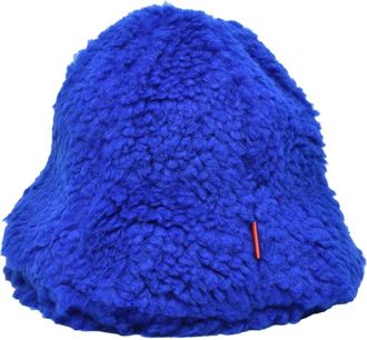 Sunnei Pluche Hoed 100% Polyester - Heren - Hoeden - Blauw - ONE Size - Polyester - Accessoires