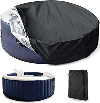OEM Cubierta Protectora Para Piscina O Spa, Cubierta Redonda Para Spa Solar Exterior, Cubierta Redonda Para Spa, Lona Protectora A Prueba De Polvo, Imperm