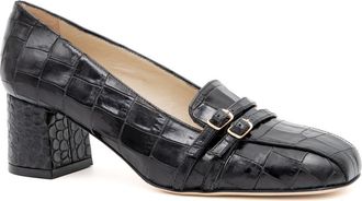 Amalfi By Rangoni Basilico Loafer Pump in Nero Cocco Bengala at Nordstrom, Size 9.5