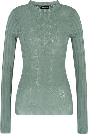Giorgio Armani Opengebreide trui - Groen