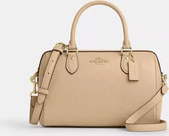 Coach Rowan Satchel Bag In Signature Leather