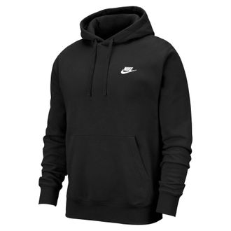 Nike Heren Club Fleece Pullover Hoodie (Zwart)