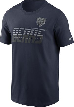 Nike Chicago Bears Sideline Team Issue Nike Mens Dri-FIT NFL T-Shirt in Blue | 02ET41L7Q-TF9