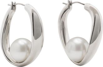 Kate Spade New York Harmony Hoops Womens Earring Cream/Silver