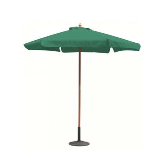 COSMA Sombrilla De Jard&iacute;n Tela Parasol Y Poste De Madera Mod. Fantasy Verde Oscuro &Oslash; 3
