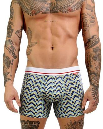 Mosmann Mens Ultra-Soft Boxers in Green Multi at Nordstrom, Size Small Au