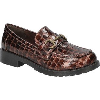 Easy Street Witney Loafer in Brown Croco at Nordstrom Rack, Size 7.5
