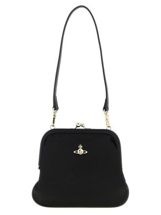 Vivienne Westwood Black Orb Clutch