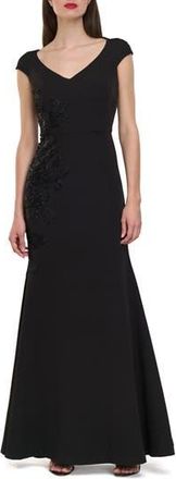 JS Collections Larisa Soutache Mermaid Gown in Black at Nordstrom Rack, Size 0