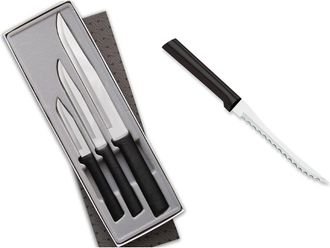 Rada 3 Piece Housewarming Knife Gift Set & 5-Inch Tomato Slicer Stainless Steel Serrated Blade