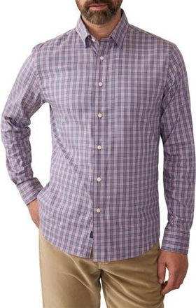 Faherty The Movement Button-Up Shirt in Berry Skies Check at Nordstrom Rack, Size Xx-Large