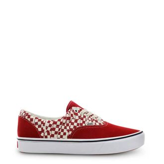 Vans ComfyCush Era Tear Check Sneakers for Men in Red Suede and Textile