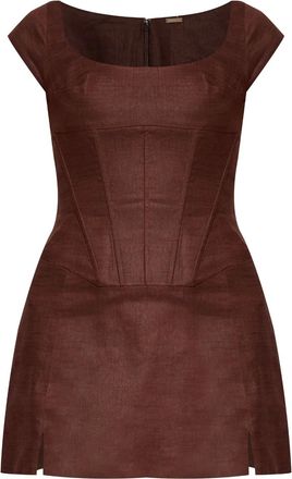 Cult Gaia Abito corto Mickie - Marrone