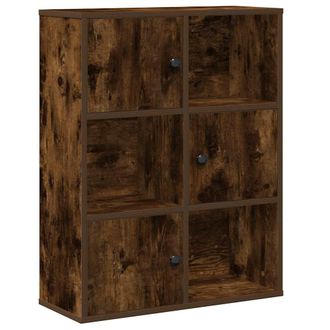 vidaXL Libreria Rovere Fumo 60x24x76,5 Cm In Legno Multistrato - Vidaxl