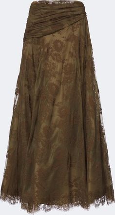 Zimmermann Clash draped lace maxi skirt