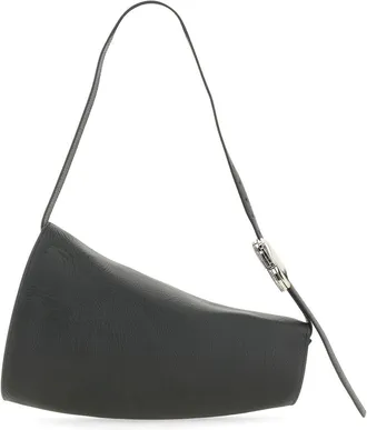 Burberry Womens Large Horn Bag Black Shoulder