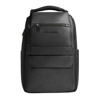 Piquadro Backpacks, male, Black, Size: ONE SIZE Personalizable travel laptop backpack 14