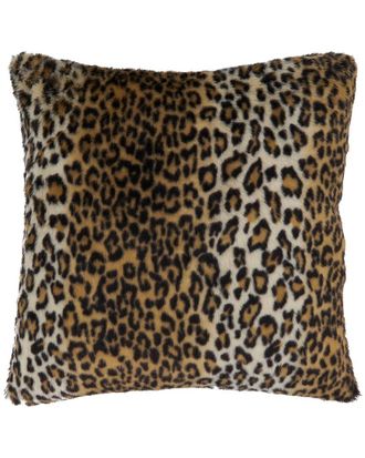 Saro Lifestyle Cheetah Print Fluffy Pillow